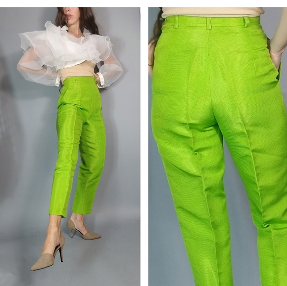 Vintage 80s 90s Yves Saint Laurent Pants xs s - Picture 3 of 11